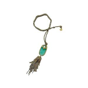 Kendra Scott Pendant Rayne Tassel Necklace Aquamarine